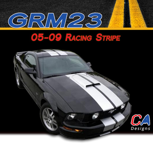 2005-2009 Ford Mustang Racing Stripe Vinyl Stripe Kit (M-GRM23)