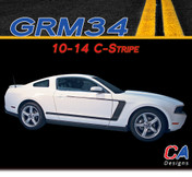 2010-2014 Ford Mustang C-Stripe Vinyl Stripe Kit (M-GRM34)