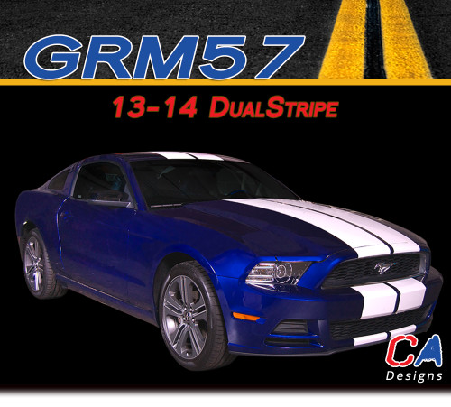 2013-2014 Ford Mustang Dual Vinyl Stripe Kit (M-GRM57)