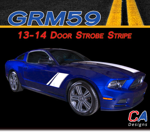 2013-2014 Ford Mustang Door Strobe Vinyl Stripe Kit ( M-GRM59)