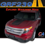 2011-2015 Ford Explorer Mudslinger Hood Vinyl Stripe Kit (M-GRF239)