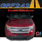 2011-2015 Ford Explorer Hood Spears Vinyl Stripe Kit (M-GRF242)