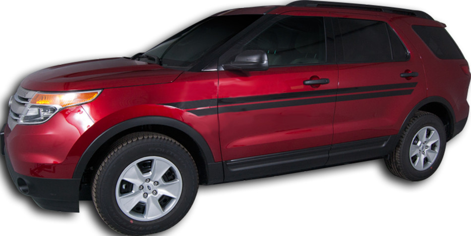2011 2015 Ford Explorer Dual Body Line Stripe Vinyl Stripe Kit