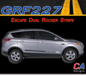 2011-2015 Ford Escape Dual Rocker Vinyl Stripe Kit (M-GRF227)