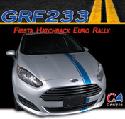 2014-2015 Ford Fiesta Hatchback Euro Rally Vinyl Stripe Kit (M-GRF233)