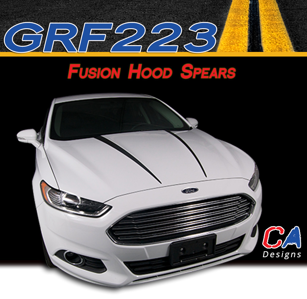 FORD FUSION Hood Accent Side Spear Stripes Decals 2013 2014 2015 2016