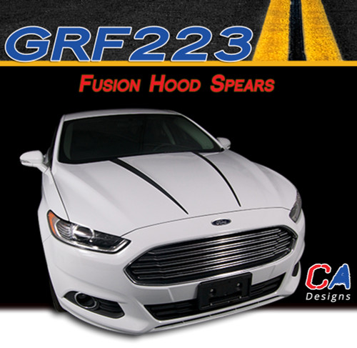 2013-2015 Ford Fusion Hood Spears Vinyl Stripe Kit (M-GRF223)
