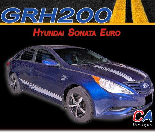 2009-2014 Hyundai Sonata Euro Vinyl Stripe Kit (M-GRH200)