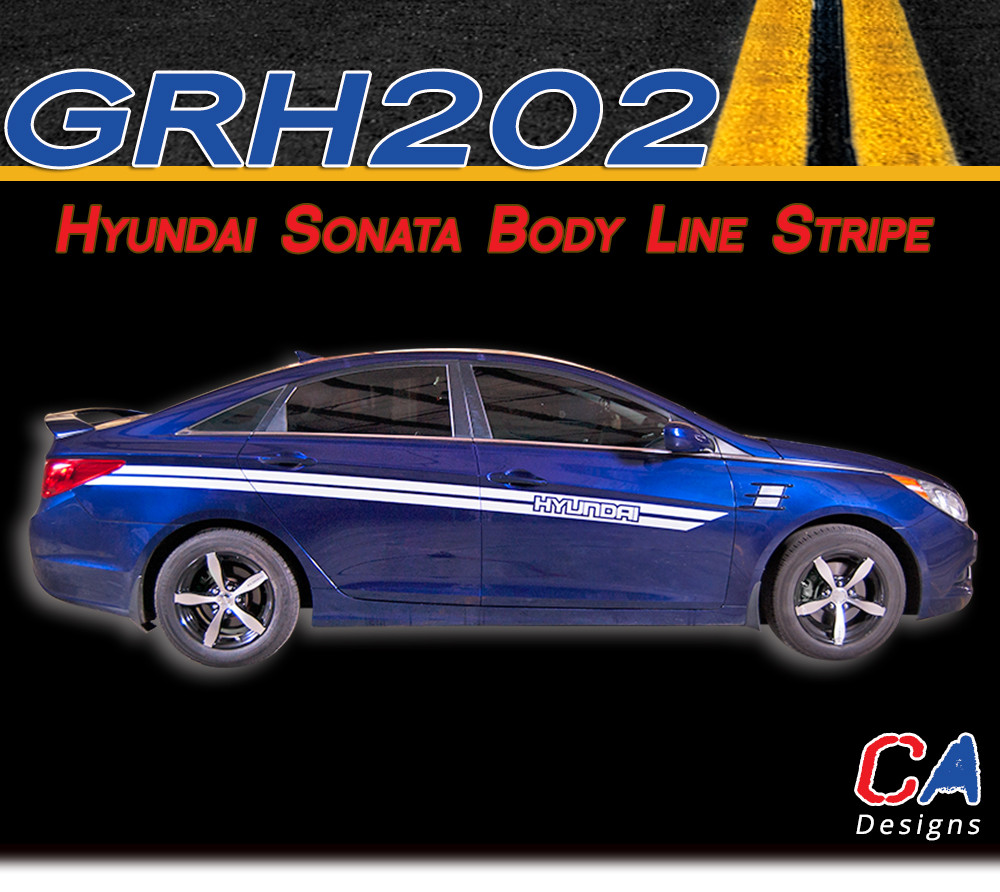 20092014 Hyundai Sonata Body Line Vinyl Stripe Kit MoProAuto Professional Vinyl Graphics