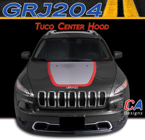 2015 Jeep Cherokee Tuco Center Hood Vinyl Stripe Package (M-GRJ204)