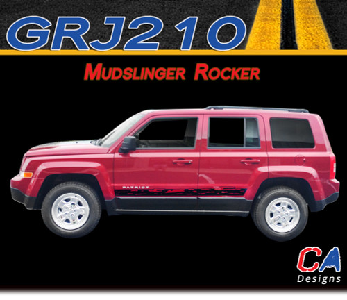 2007-2015 Jeep Patriot Mudslinger Rocker Vinyl Stripe Kit (M-GRJ210)