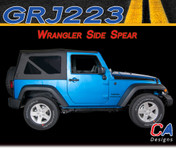 2007-2017 Jeep Wrangler Side Spear Vinyl Graphic Stripe Package (M-GRJ223)