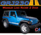 2007-2018 Jeep Wrangler Logo Rocker Two Door Vinyl Graphic Stripe Package (M-GRJ230)
