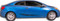 2014-2015 Kia Forte 2 Door Tr- Wave Vinyl Racing Stripe Kit (M-GRK216)