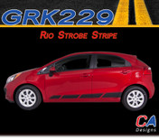 2011-2015 Kia Rio Strobe Vinyl Racing Stripe Kit (M-GRK229)
