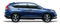 BOLT : Automotive Vinyl Graphics Shown on Small Compact Hatchback Car (M-09227)