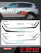 TOYOTA RAV4 RAVE KIT : Chrome Vehicle Emblem Badging and Vinyl Accent Kit for 2013-2015 Toyota RAV4 (M-VS204)
