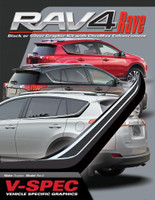 TOYOTA RAV4 RAVE KIT : Chrome Vehicle Emblem Badging and Vinyl Accent Kit for 2013-2015 Toyota RAV4 (M-VS204)