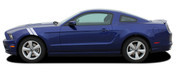 Mustang DOUBLE BAR : 2013-2014 Ford Mustang Hood to Fender Hash Mark Style Vinyl Racing Stripes Kit - Fits the 2013 2014 Ford Mustang.  Pre-cut pieces ready to install. A fantastic addition to your vehicle, using only Premium Cast 3M, Avery, or Ritrama Vinyl!