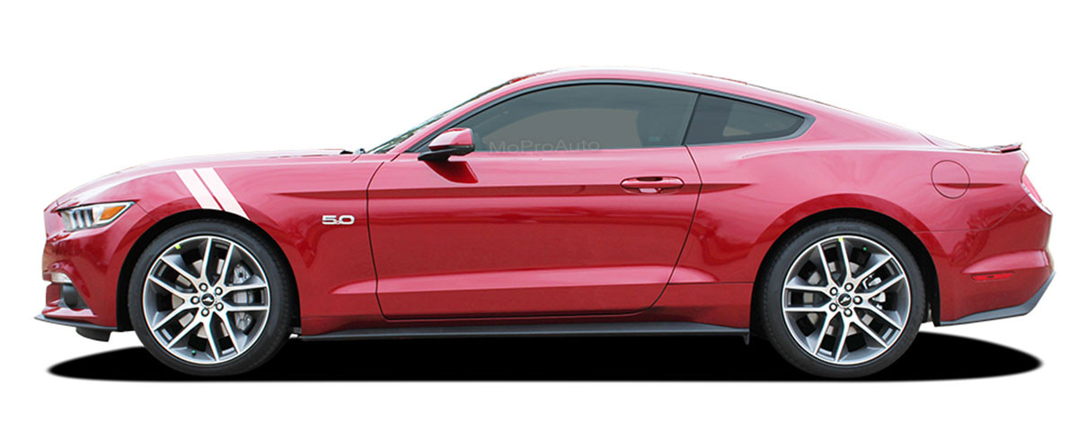 Ford Mustang Fender Hash Double Accent Stripes Decals 2015 2016 2017 Pro Motor