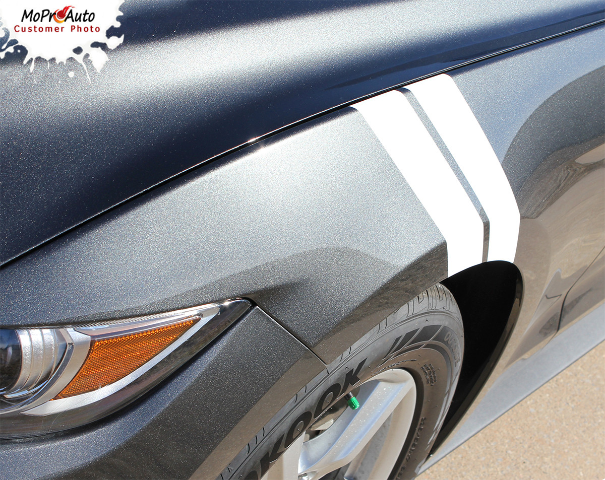 Mustang Double Bar Ford Mustang Hood Decal To Fender
