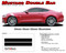 Mustang DOUBLE BAR 15 : 2015-2020 2021 2022 Ford Mustang Hood to Fender Hash Mark Style Vinyl Racing Stripes (M-PDS3424.15) - Details