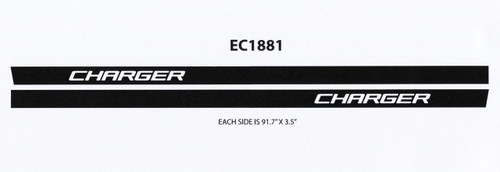 2005-2015 CHARGER ROCKER STRIPE : Vinyl Graphics Kit for Dodge Charger (SPECIAL CUSTOM ORDER) (M-EE1881)
