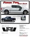 FORCE TWO Solid Color : Ford F-150 Hockey Stripe "Appearance Package Style" Vinyl Graphics Decals Kit for 2009-2014 and 2015, 2016, 2017, 2018, 2019, 2020 Models (M-PDS3518) - DETAILS