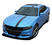 2015, 2016, 2017, 2018, 2019, 2020, 2021, 2022 E-RALLY : Euro Style Vinyl Graphics Decal Stripe Kit for Dodge Charger (M-PDS3599)