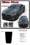 MEGA HOOD : 2015 2016 2017 Ford Mustang Wide Center Hood Racing and Rally Stripes Vinyl Graphics Kit (PDS3598) - DETAILS