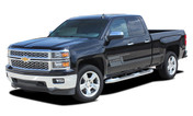 SHADOW : 2014 2015 2016 2017 2018 Chevy Silverado Vinyl Graphic Decal Lower Body Accent Stripe Kit (M-PDS3688)