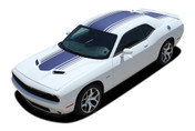 Challenger SHAKER : Factory OEM "Shaker Style" Hood Roof Trunk Vinyl Rally Stripes for 2015, 2016, 2017, 2018, 2019, 2020, 2021, 2022 Dodge Challenger (M-PDS3734.39)