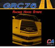 2010-2013 Chevy Camaro Racing Hood Stripe : Vinyl Graphics Kit (M-GRC76)