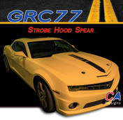 2010-2013 Chevy Camaro Strobe Hood Spear Stripe : Vinyl Graphics Kit (M-GRC77)