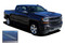 STERLING SPIKES : 2016 2017 2018 Chevy Silverado Lateral Hood Spears Vinyl Graphic Decal Racing Stripe Kit (M-PDS3943)