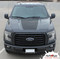 REAPER HOOD Solid Color : Ford F-150  Hood Blackout Vinyl Graphic Decal Stripe Kit for 2015, 2016, 2017, 2018, 2019, 2020 Models  - Customer Photo 3
