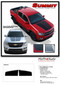 SUMMIT : Chevy Colorado Hood Dual Racing Stripe Package Vinyl Graphic Decal Kit (M-PDS-4150) Details