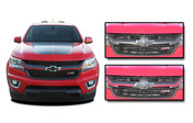 CRESTONE : 2015 2016 2017 2018 2019 2020 2021 2022 Chevy Colorado Front Grill Accent Vinyl Graphic Package Decal Stripe Kit (M-PDS-4159)