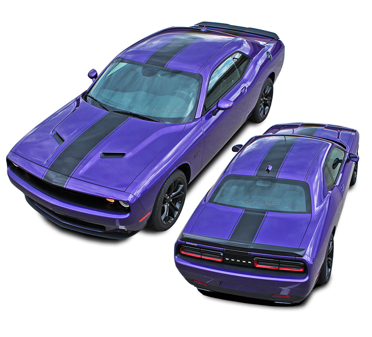 Dodge Challenger Redline Style Center Stripes Decals 2011 2012 2013 2014