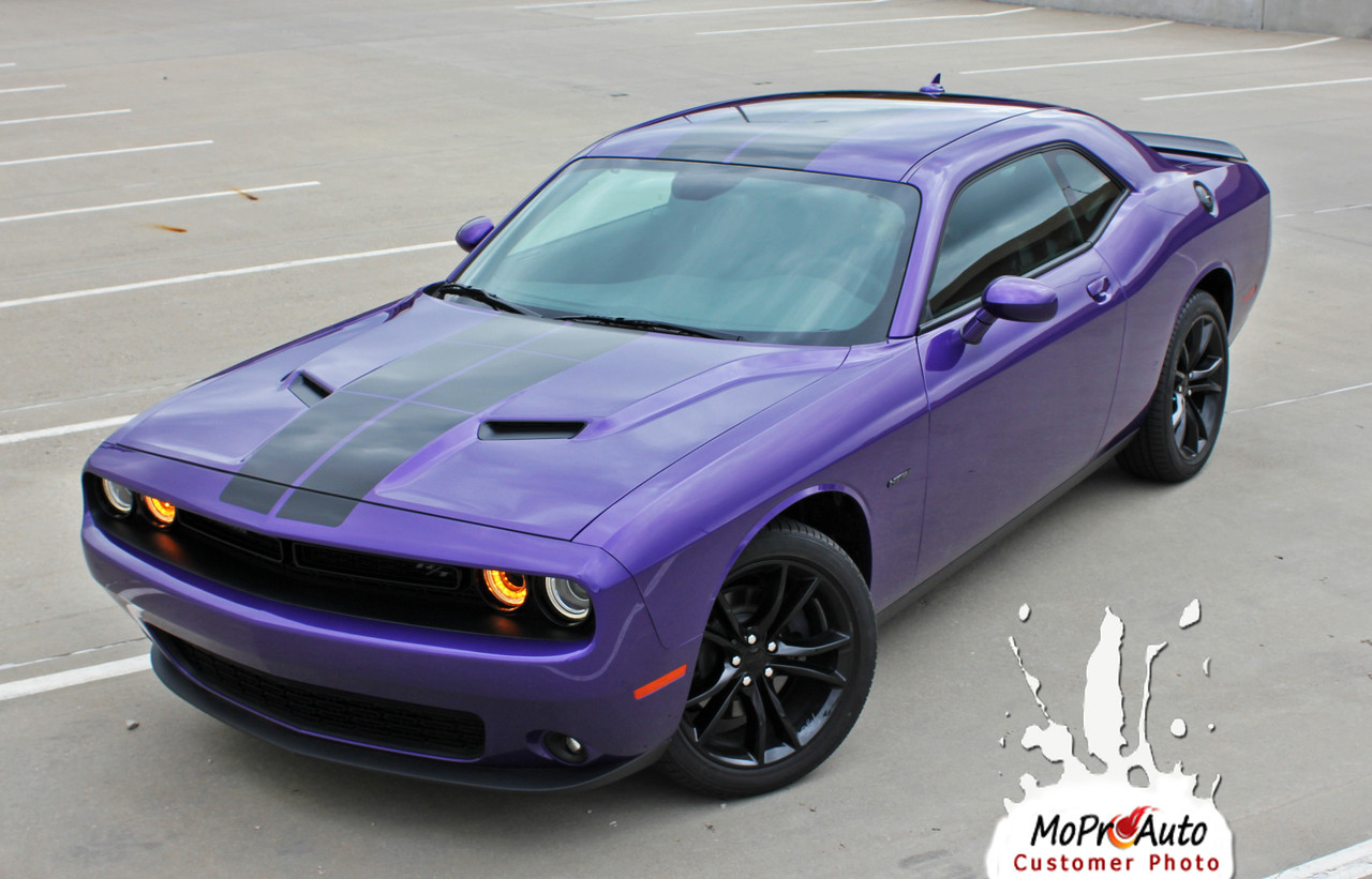 Dodge Challenger Pulse Rally Blacktop Stripes Strobe