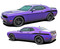 Challenger ROADLINE : Wide Upper Door Vinyl Graphics Side Stripes Accent Decals for 2008, 2009, 2010, 2011, 2012, 2013, 2014, 2015, 2016, 2017, 2018, 2019, 2020, 2021, 2022 Dodge Challenger (M-PDS4248)