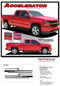 ACCELERATOR : 2014-2017 2018 Chevy Silverado Upper Body Line Accent Rally Side Vinyl Graphic Decal Stripe Kit (PDS-4403) - Details