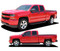 BREAKER : 2014 2015 2016 2017 2018 Chevy Silverado Upper Body Line Accent Rally Side Vinyl Graphic Decal Stripe Kit (PDS-4405)