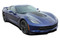 C7 HOOD - 2014, 2015, 2016, 2017, 2018, 2019 Chevy Corvette C7 Hood Vinyl Graphic Decal Stripes (M-PDS4761)