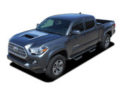 SPORT PRO : 2015, 2016, 2017, 2018, 2019, 2020, 2021, 2022 Toyota Tacoma TRD Sport and TRD Pro Hood Blackout Vinyl Graphic Stripes Decal Kit (M-PDS-4831)
