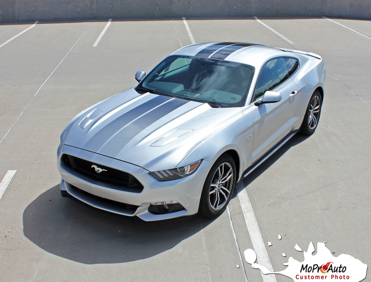 FADE RALLY | Ford Mustang Faded Racing Stripes Fading Hood Vinyl ...