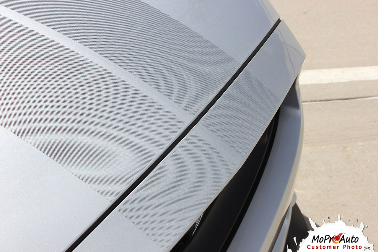 FADE RALLY Ford Mustang Faded Racing Stripes Fading Hood Vinyl