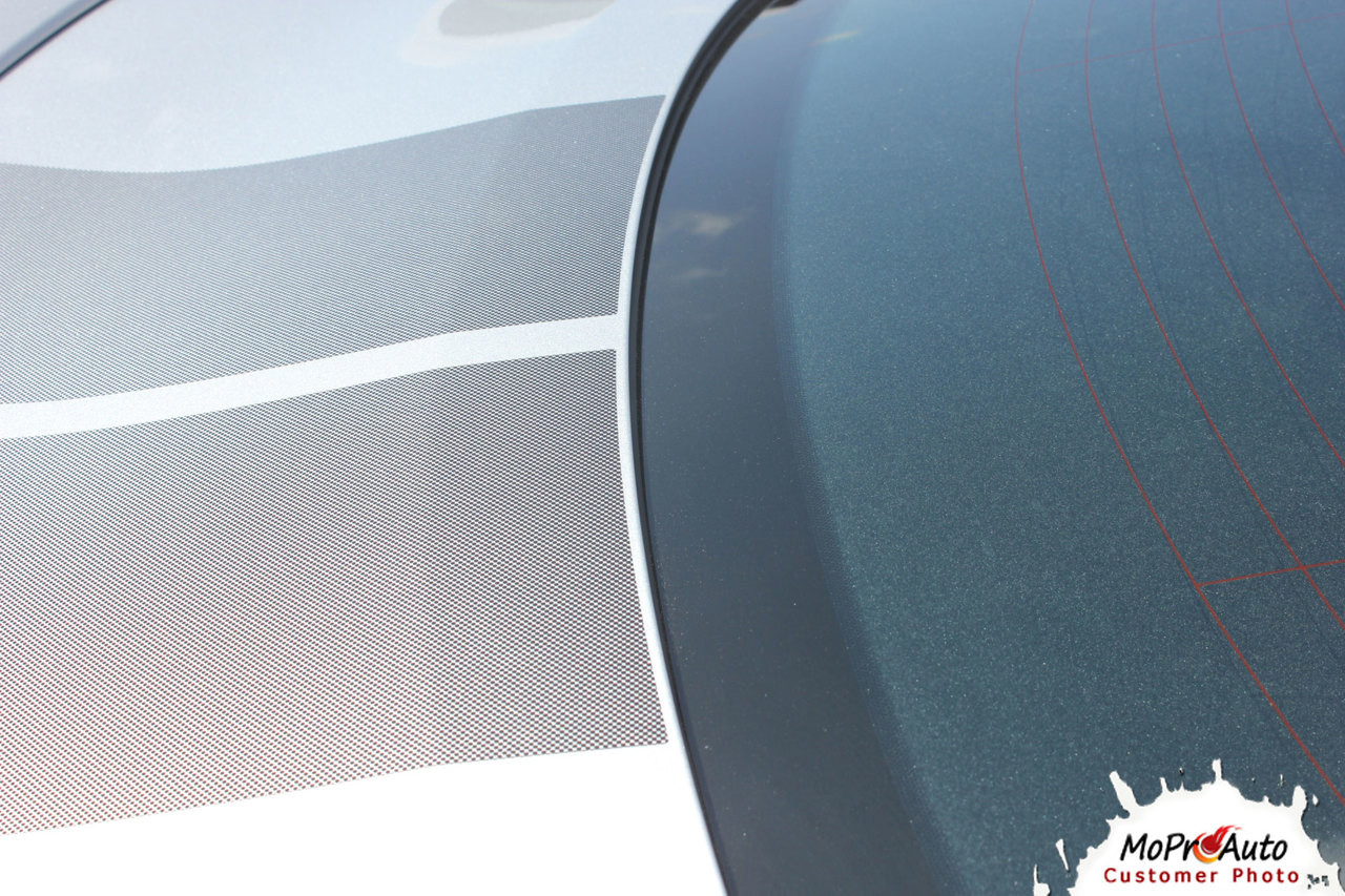 FADE RALLY : Ford Mustang Faded Racing Stripes Fading Hood Vinyl ...