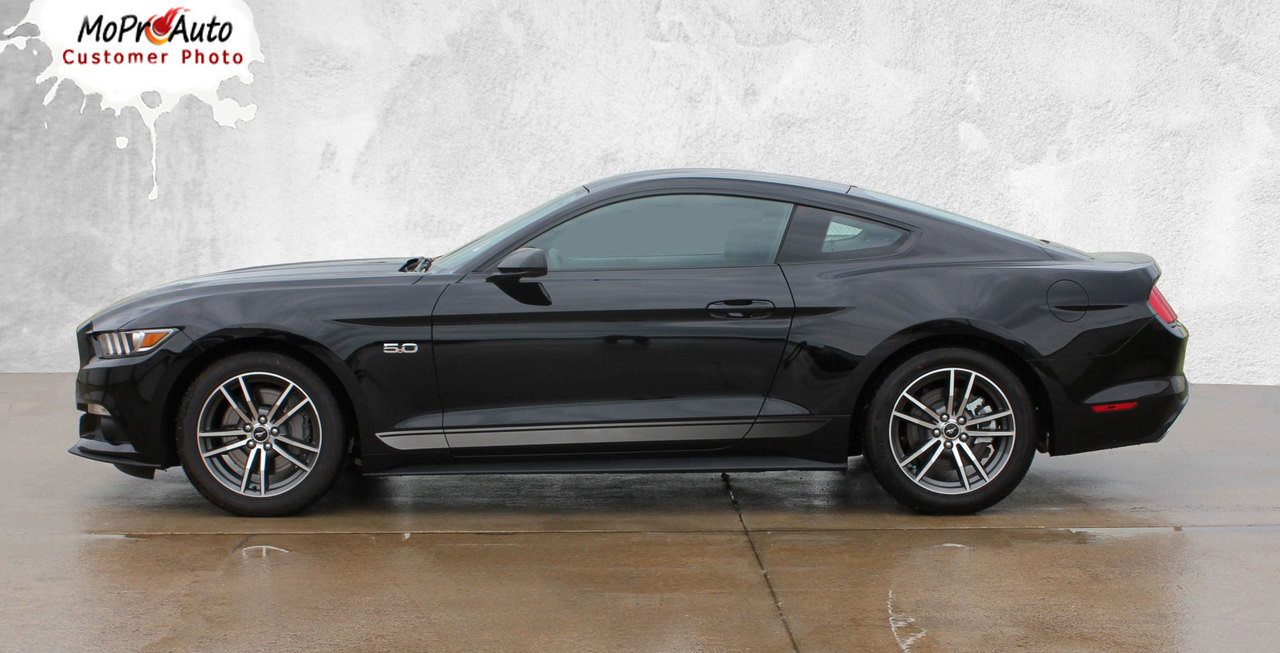 2017 Ford Mustang Breakup Vinyl Rocker Stripe Graphic Kit
