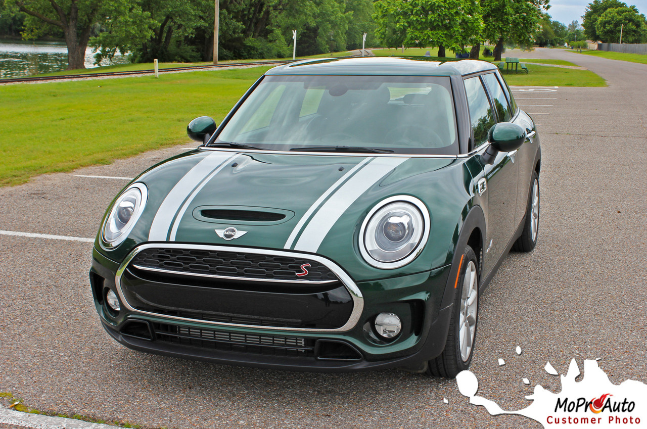 CLUBMAN HOOD 20162019 Mini Cooper Hood Stripes Vinyl Graphic Decal Kit MoProAuto